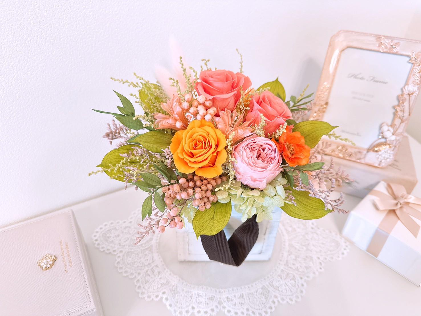 【母の日早割・早得】感謝を運ぶウッドキャリー ウッドボックス ギフト 結婚 記念日 新築 出産 長寿 祝い 春色 限定色 | 10枚目